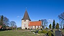 Field church with surrounding cemetery