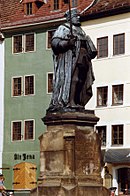 Elector Johann Friedrich the Magnanimous, memorial, Jena GDR Aug 1989.jpg