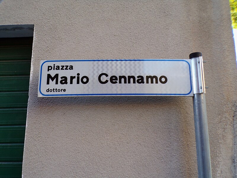 File:Ciàssa Màrio Cénnamo (Bràia, Toiràn) - cartéllo (2).jpg