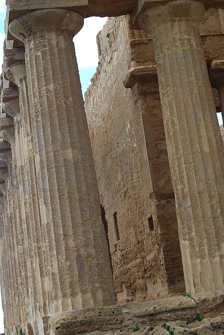 Temple of Concordia columns