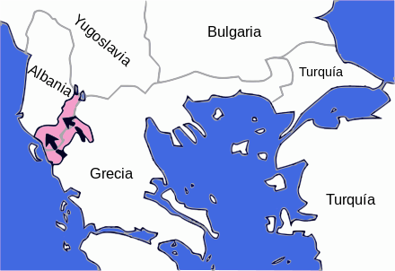 Greek counteroffensive against Italian-controlled Albania, late 1940.