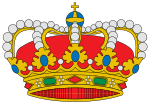 Miniatuur voor Bestand:Corona Real de España (Diseño de las armas reales).svg