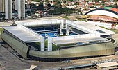 A fire broke out at the Arena Pantanal in Cuiaba in October 2013 Cuiaba Arena.jpg