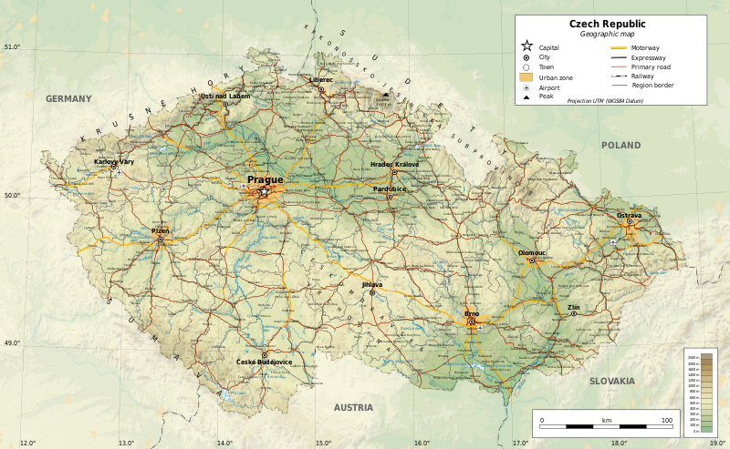 File Czechrepublic Geographic Map En Svg Wikimedia Commons