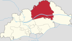 Location within Beichen District