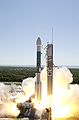 Delta II 7425 launching Mars Odyssey spacecraft at Cape Canaveral (April. 7, 2001)