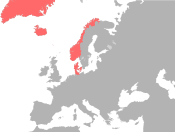 The Kingdom of Denmark-Norway until 1814 Denmark-Norway in 1780.svg