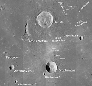 Diophantus und Delisle (LROC-WAC)