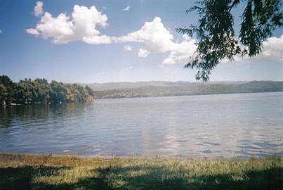 Vue du lac de barrage La Florida au nord-est de San Luis, point de départ du río Quinto proprement dit.
