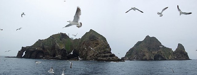 There is an ongoing dispute between Japan and South Korea over the sovereignty of the Liancourt Rocks