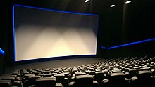 The interior of a typical Dolby Cinema theatre located at the Vue Hilversum in Hilversum, Netherlands Dolby Cinema in Hilversum.jpg