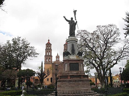 Dolores Parish and Hidalgo Statue