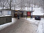 Entrén till norra biljetthallen från Värtavägen, januari 2010.