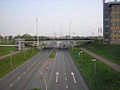 Uitzicht vanuit de Stadspoort op de Dr. W. Dreeslaan