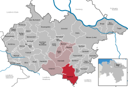 Läget för kommunen Egestorf i Landkreis Harburg
