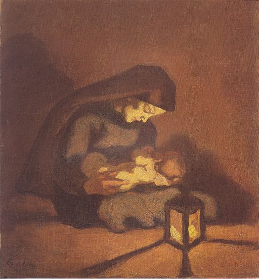 Egger-Lienz - Madonna mit Kind - 1921
