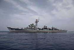 Egyptian frigate Najm al Zafer (F951) underway on 6 May 2018 (180506-N-IC246-1152).JPG