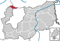 Läget för Erzhausen i Landkreis Darmstadt-Dieburg