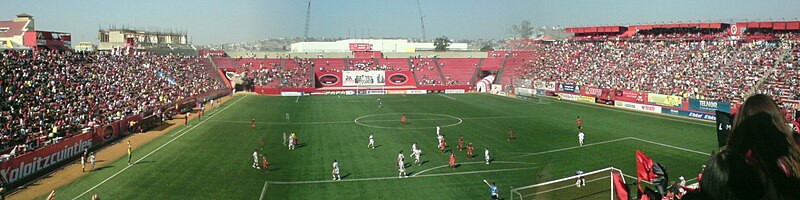 A view inside Caliente Stadium in 2009. Estadio caliente.JPG