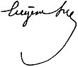 Eugène Sue aláírása