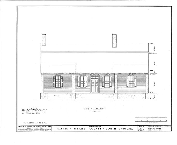 File:Exeter, Cooper River, West Branch, Moncks Corner, Berkeley County, SC HABS SC,8-MONCO.V,1- (sheet 5 of 9).tif