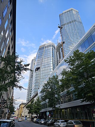 <span class="mw-page-title-main">Four (Frankfurt)</span> Mixed-use skyscraper project in Frankfurt, Germany