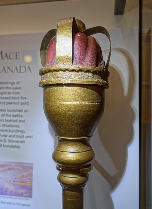 The first mace used by the Upper Canadian Legislature.