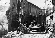 Brazilian M8 Greyhound in the Italian campaign (1945) Forca Expedicionaria Brasileira a Montese.jpg