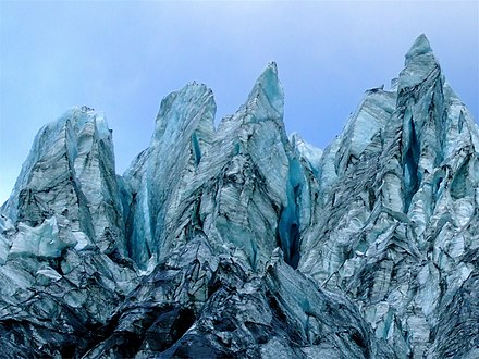 Fox Glacier, close-up