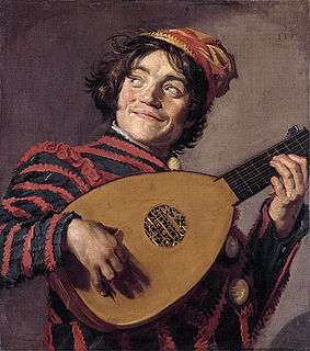 <i>The Lute Player</i> (Hals) painting by Frans Hals