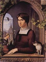 Johann Friedrich Overbeck, Portrait du peintre Franz Pforr (1810).