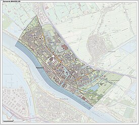 Dutch Topographic map of Maassluis, June 2015