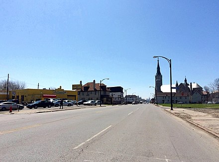 The radial streets that converge on downtown — including Genesee Street, seen here — figure among the East Side's main throughfares.