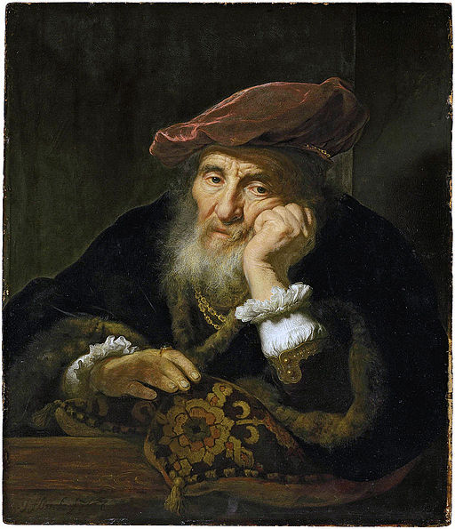 Govaert-Flinck,-An-old-man-at-a-casement