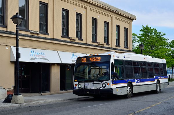 Grand River Transit bus in Cambridge