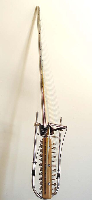 <span class="mw-page-title-main">Gravikord</span> 24 string, electric double bridge-harp