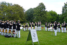 Der ESG-Posaunenchor beim Pfingstkonzert im Gütersloher Stadtpark