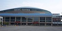 The HSBC Arena was the site of the second annual WWE-produced The Great American Bash event for its SmackDown! brand division. HSBC Arena.jpg