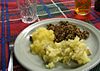 Haggis, neeps and tatties