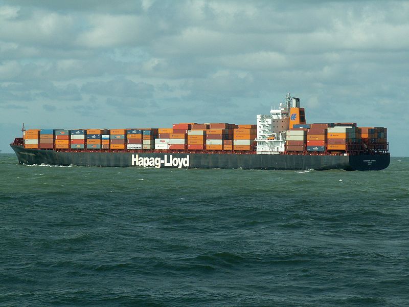 File:Hannover Express p4, leaving Port of Rotterdam, Holland 10-Aug-2005.jpg