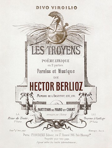 Hector Berlioz, Les Troyens vocal score cover - Restoration.jpg