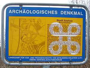 Information sign near the former location