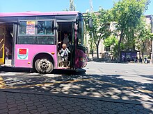 Higer bus on line 45 on Bghramyan Avenue