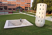 Ilan Averbuch, The Dove Tower and Steps to the Bottom of a Pyramid, 2004, Storrs, CT. IlanAverbuchDoveTower.jpg