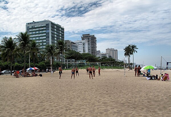 Volleyball players in Ipanema.