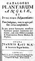 J. Ray "catalogus plantarum...", title page Wellcome L0011696.jpg