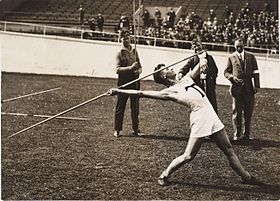 Яп Кнол в 1927 году на Олимпийском стадионе.