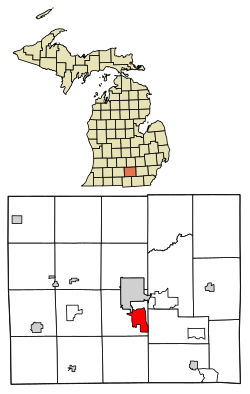 Location of Vandercook Lake, Michigan