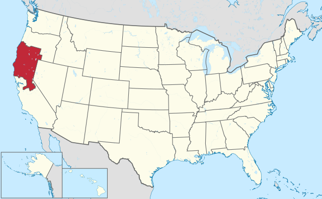 地圖中高亮部分為傑斐遜州