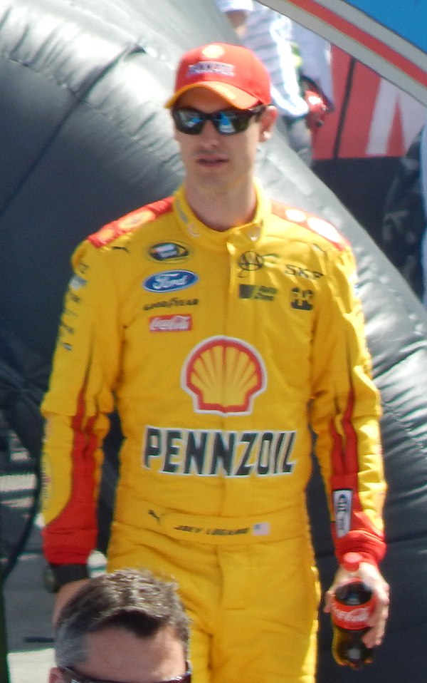 Joey Logano, seen here at the 2015 Daytona 500, won the pole for the SpongeBob SquarePants 400.